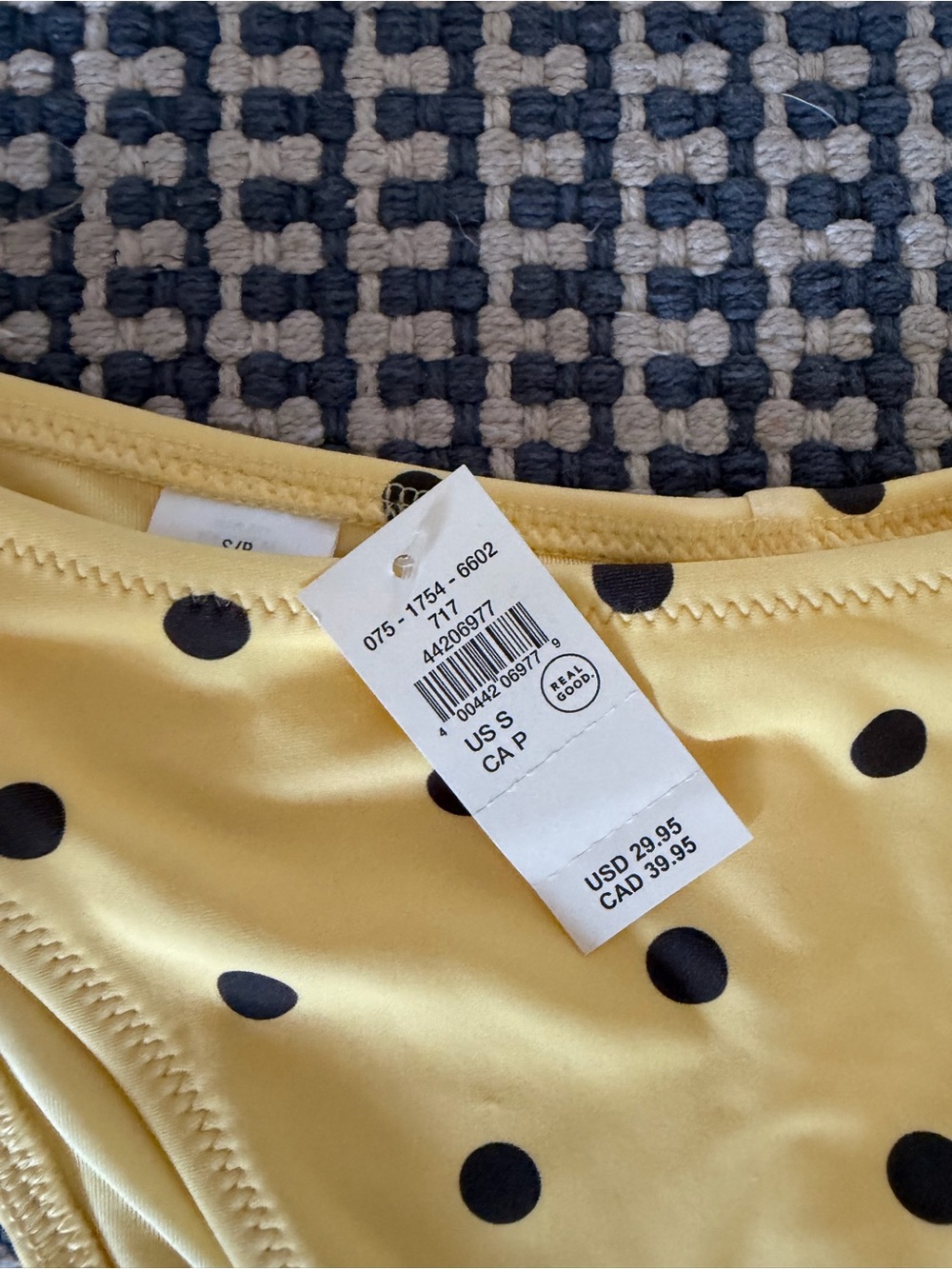 NWT Yellow Polka Dot Bikini Set - Picture 3 of 4
